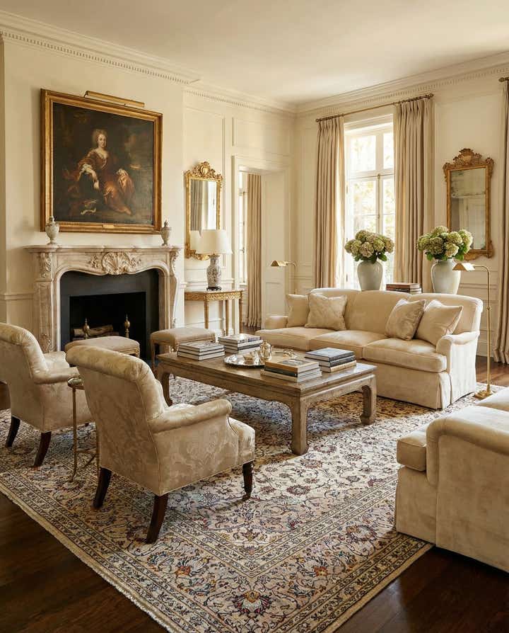 8' 1 x 11' Kerman Wool Rug
