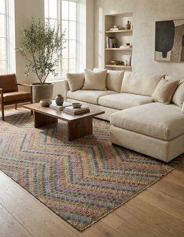 10' 8 x 13' 1 Hand Woven Kilim Modern Wool Rug