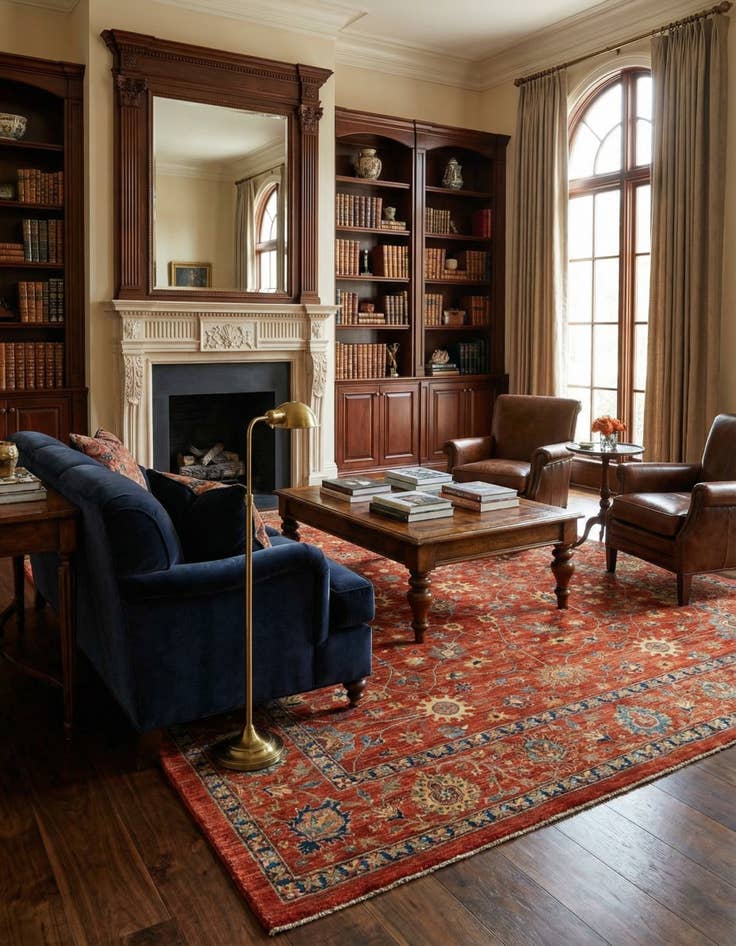 Detail image of 8' 6 x 11' 1 Ziegler Wool Rug