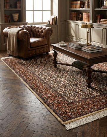 4' 9 x 6' 4 Hand Knotted Bidjar Oriental Wool Rug