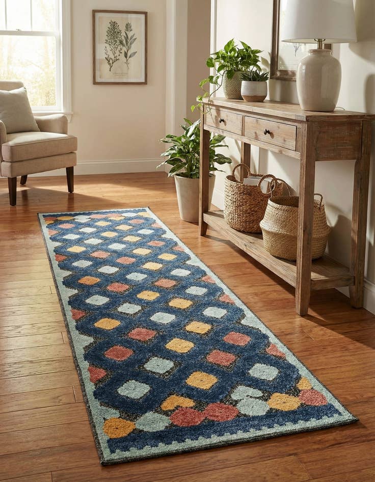Detail image of 2' x 8' Easy-Clean Belize Indoor / Outdoor Runner Rug