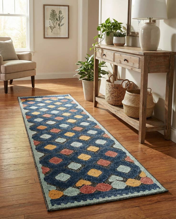 Detail image of 2' x 8' Easy-Clean Belize Indoor / Outdoor Runner Rug