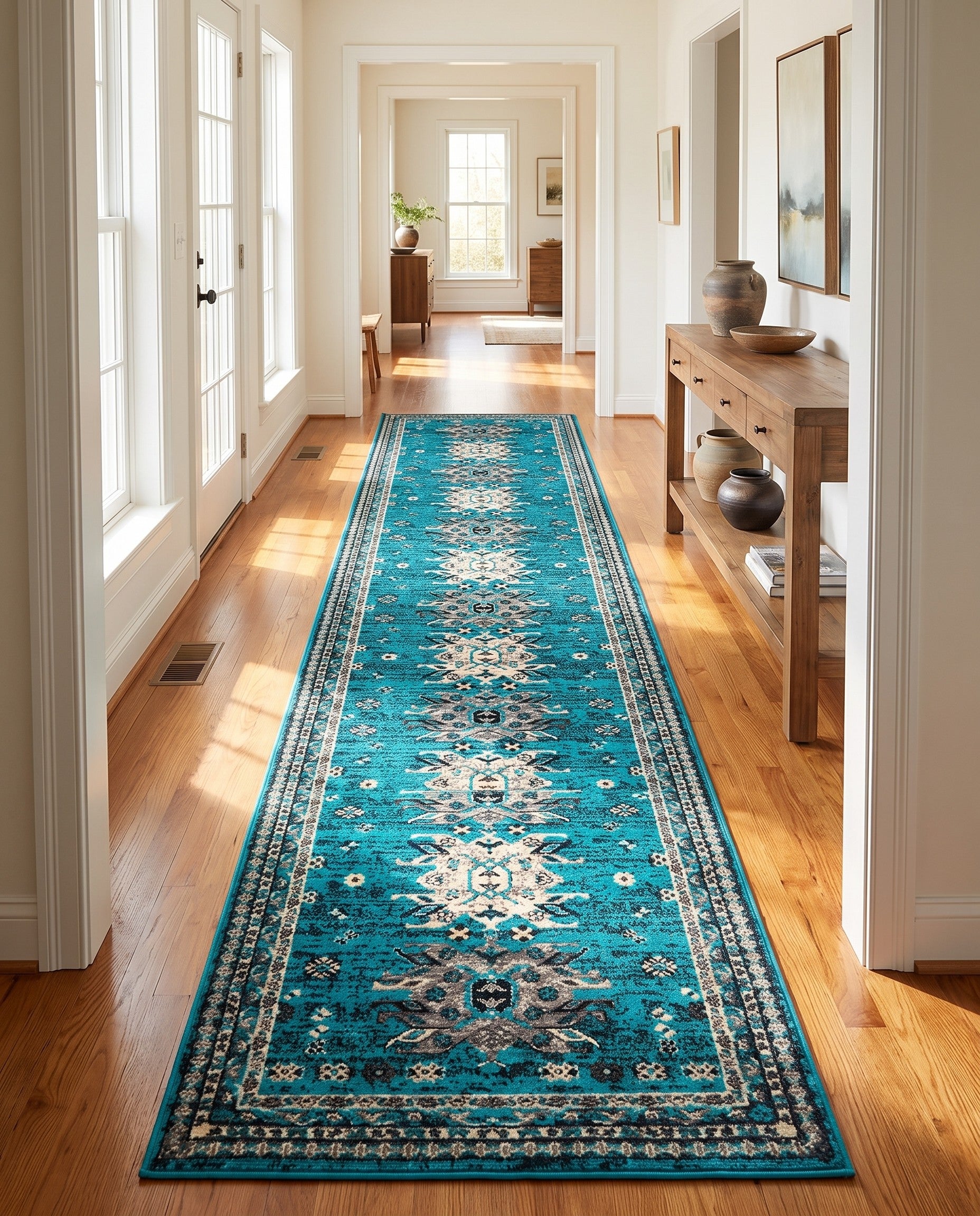 3' x 16' 5 Heriz Design Runner Rug