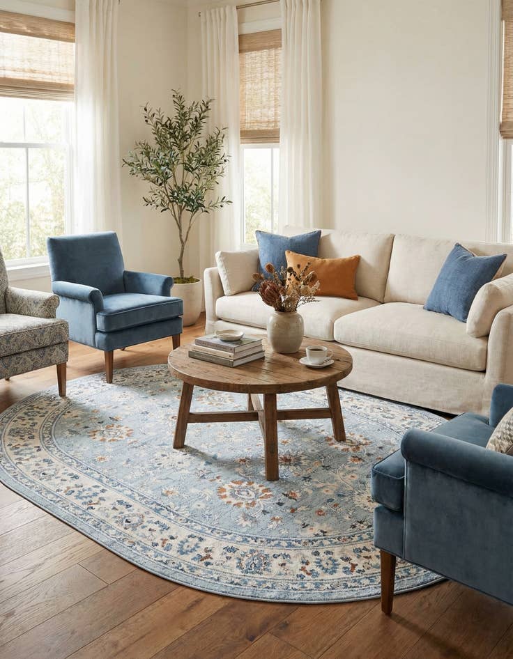 Detail image of 7' 10 x 10' Charlotte Oval Rug