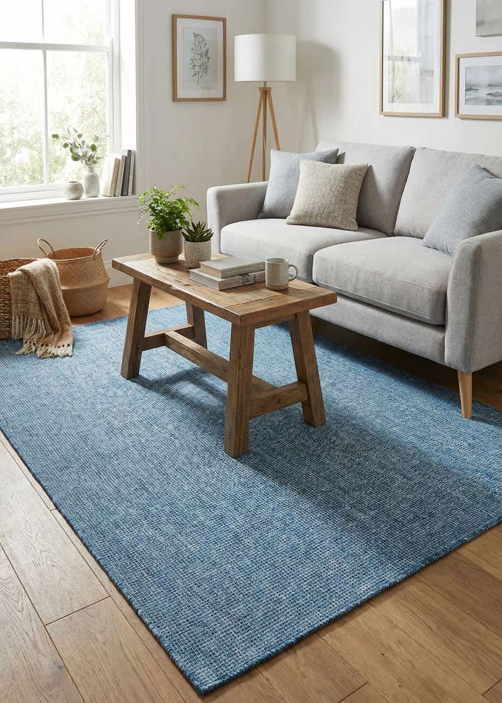 5' 3 x 8' Easy-Clean Solid Indoor / Outdoor Rug