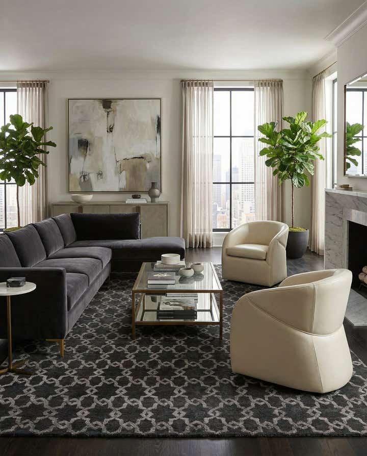 12' 1 x 15' Hand Knotted Darya Wool Rug