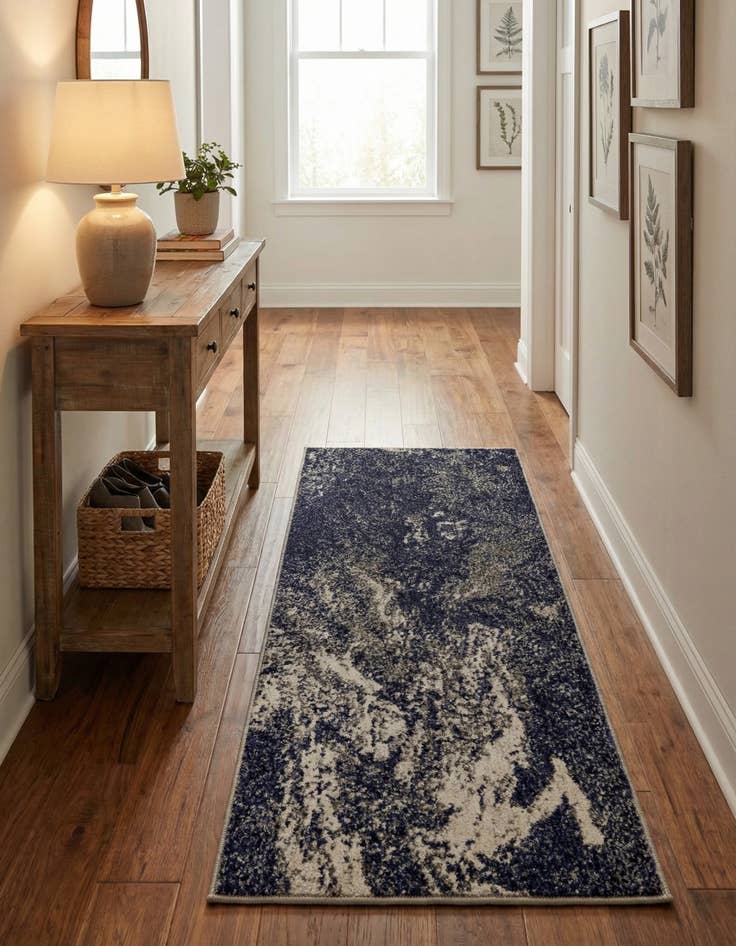 Detail image of 2' x 4'  Washable Haerfest Runner Rug