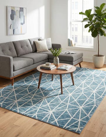 7' x 10' Lattice Trellis Rug