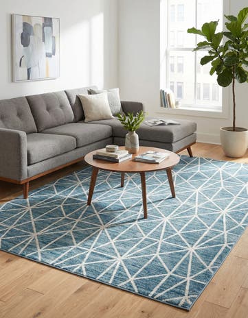 7' x 10' Lattice Trellis Rug