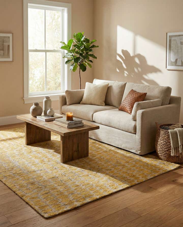 6' 1 x 9' 5 Hand Knotted Darya Wool Rug