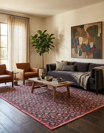 6' 5 x 10' 3 Hand Knotted Darya Wool Rug