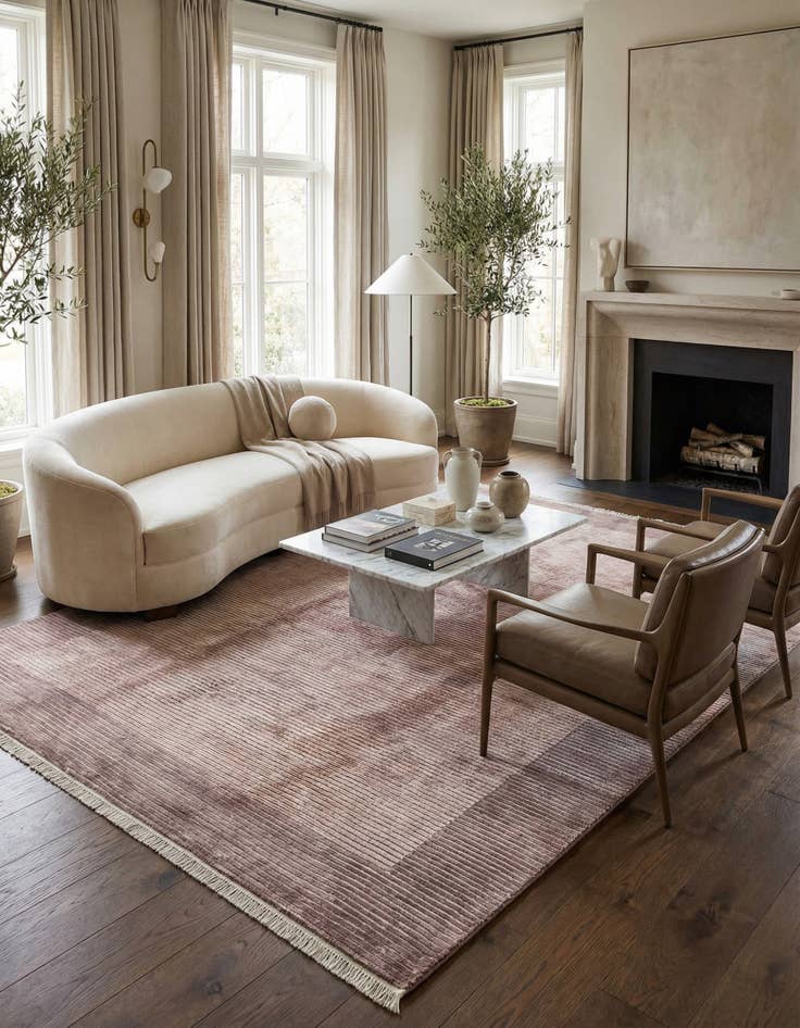 Detail image of 6' 7 x 9' 10  Hand Knotted Darya Wool Rug