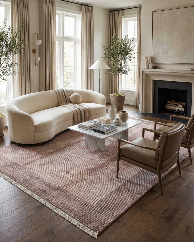 Detail image of 6' 7 x 9' 10 Hand Knotted Darya Wool Rug