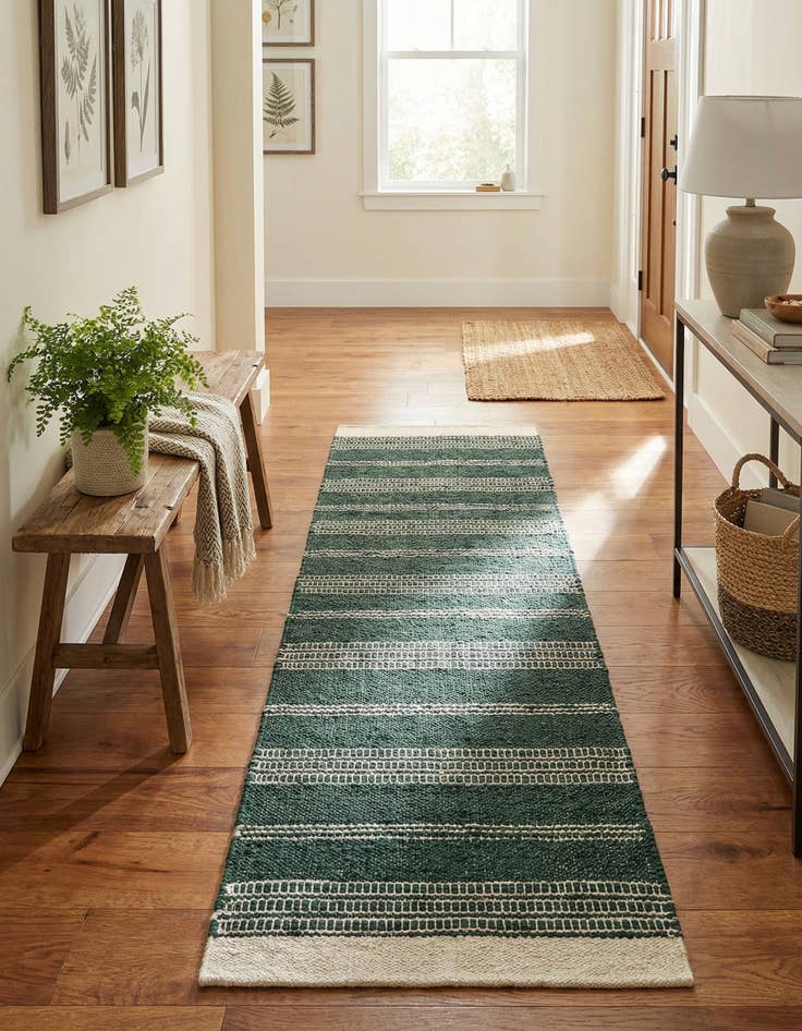 Detail image of 2' x 8'  Hand Woven Lariat Runner Rug