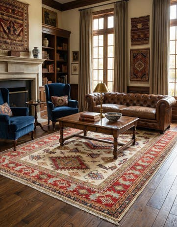5' 6 x 8' Kazak Wool Rug