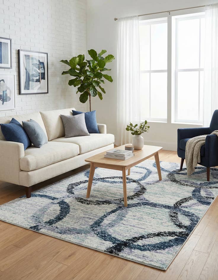 Detail image of 6' 1 x 9' Tucson Rug