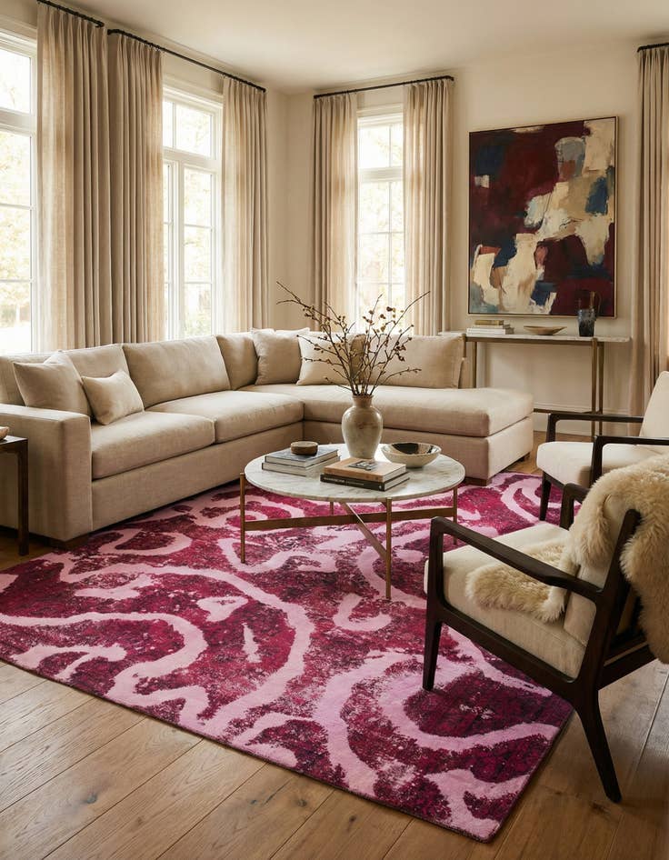 Detail image of 9' 2 x 11' 2 Hand Knotted Ultra Vintage Persian Wool Rug