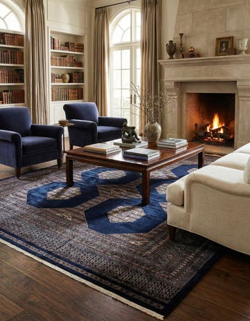 6' x 8' 7 Hand Knotted Bokhara Oriental Rug