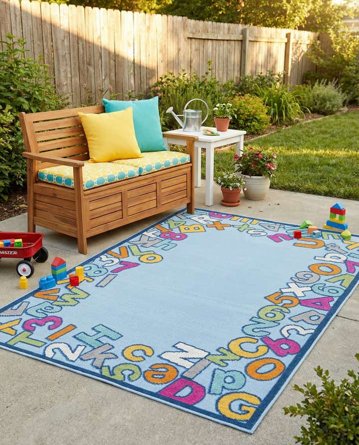 5' 3 x 7' 7 Easy-Clean Indoor / Outdoor Rug