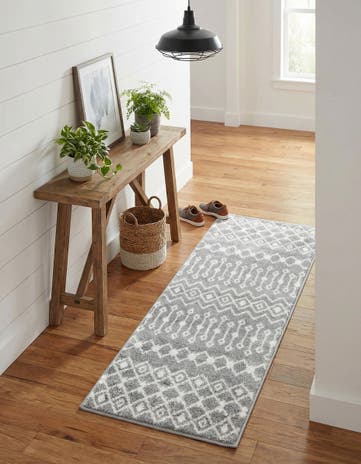 2' x 5' 3 Moroccan Trellis Runner Rug