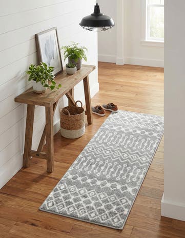 2' x 5' 3 Moroccan Trellis Runner Rug