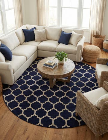 12' 2 x 12' 2 Lattice Round Rug