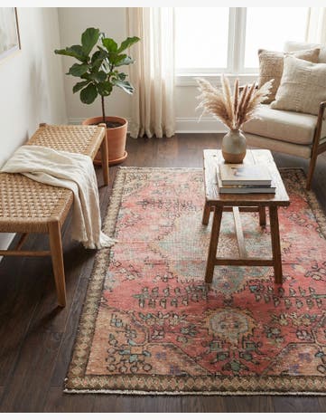 3' 1 x 5' Hand Knotted Ultra Vintage Persian Wool Rug