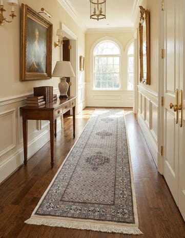 2' 5 x 13' 3 Hand Knotted Mood Persian Wool Runner Rug