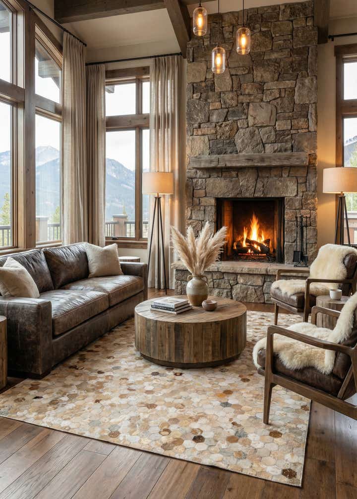 5' 1 x 7' 11 Cowhide - Patchwork Rug