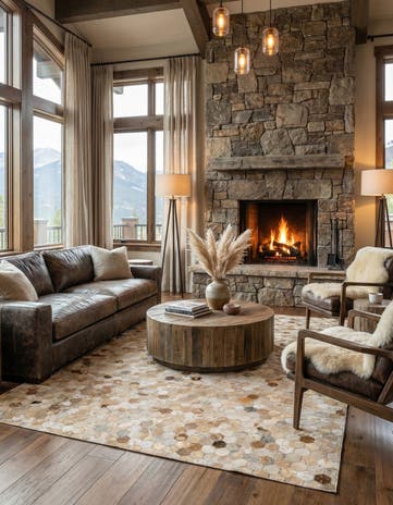 5' 1 x 7' 11 Cowhide - Patchwork Rug
