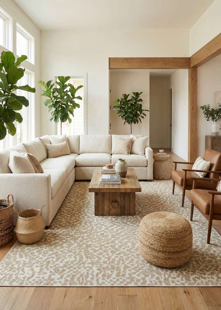 10' x 14' 1 Easy-Clean Safari Indoor / Outdoor Rug