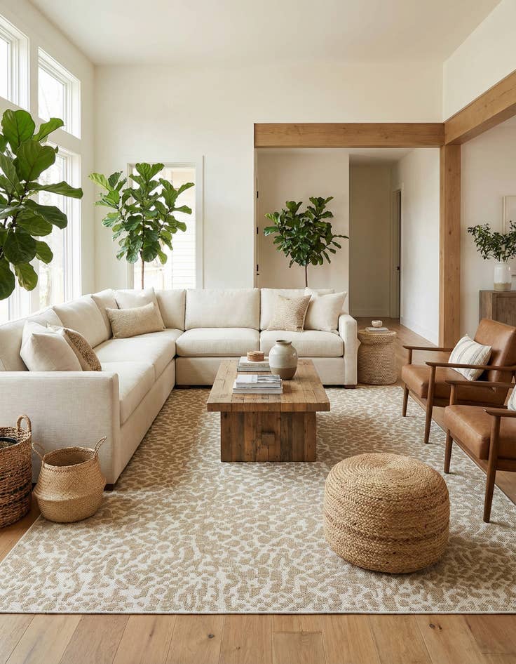 Detail image of 10' x 14' 1  Washable Safari Indoor / Outdoor Rug