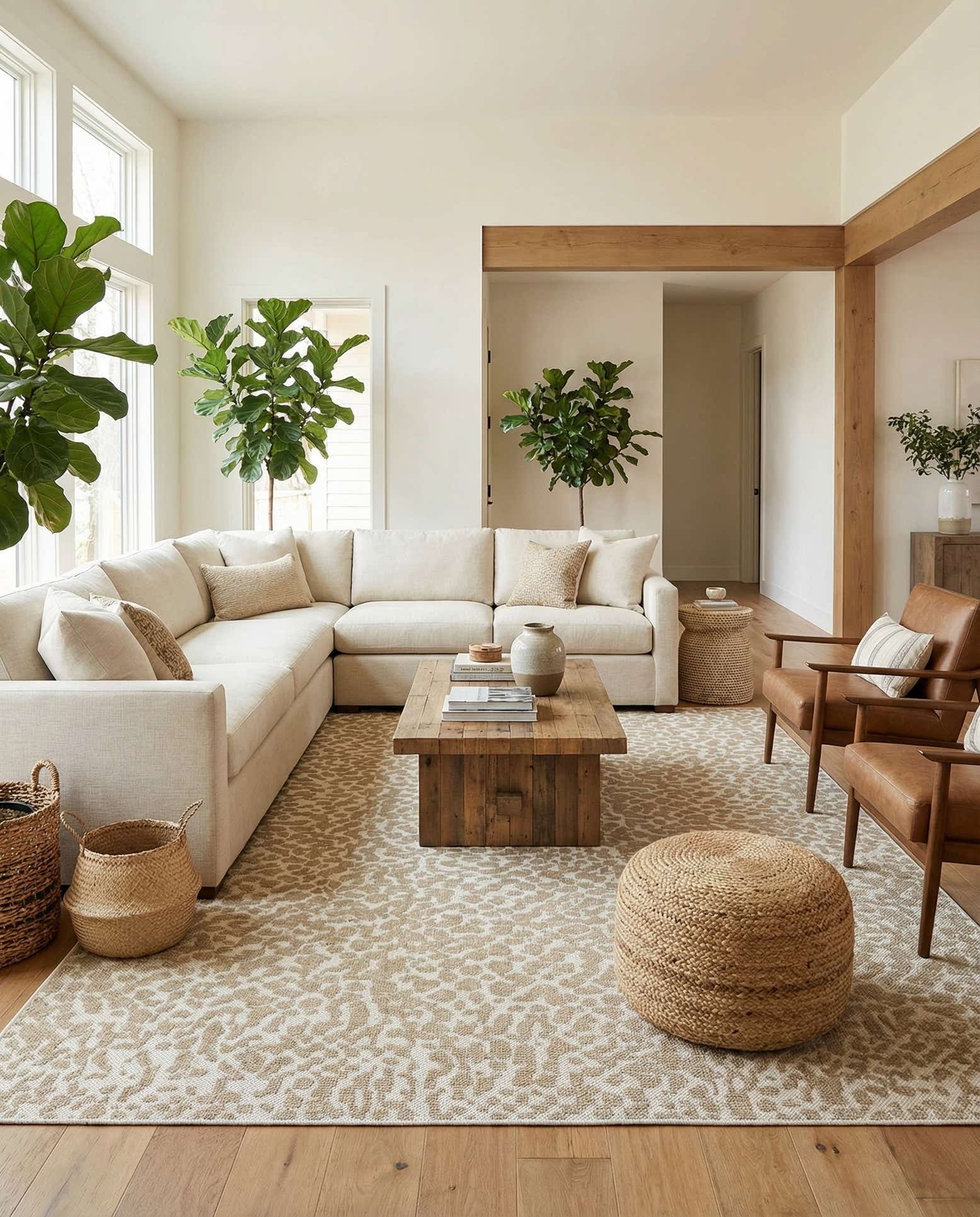 10' x 14' 1 Easy-Clean Safari Indoor / Outdoor Rug