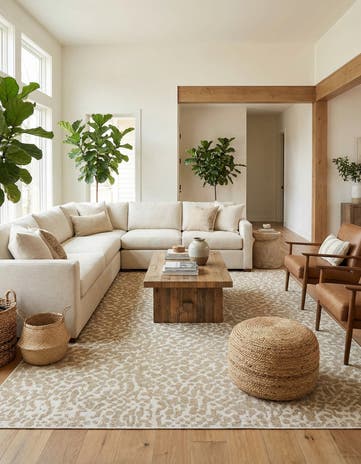 10' x 14' 1 Easy-Clean Safari Indoor / Outdoor Rug