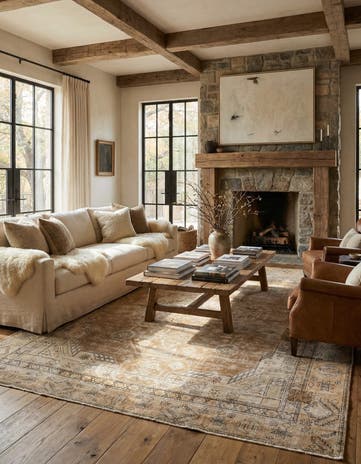 9' 2 x 12' Hand Knotted Ultra Vintage Persian Wool Rug