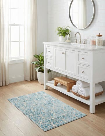 Jill Zarin Blue Uptown Fifth Avenue Rug