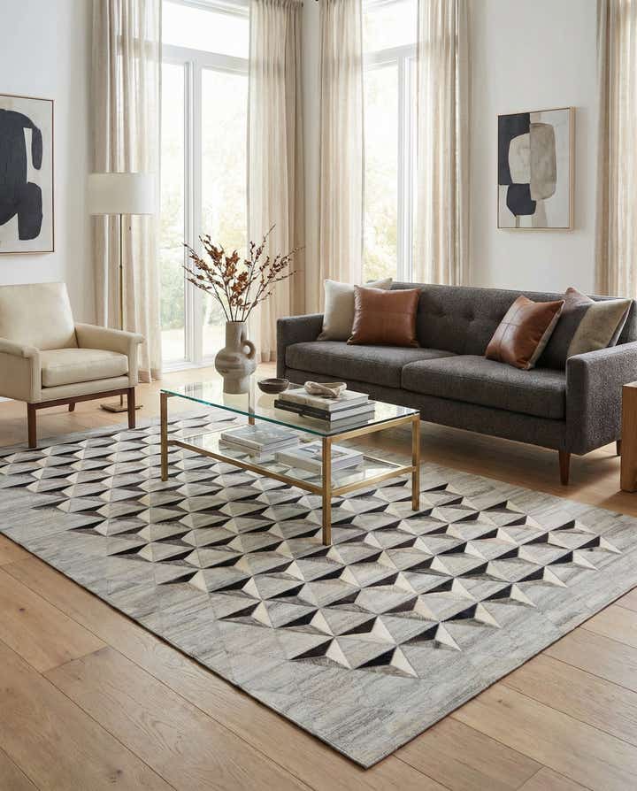 4' 11 x 7' 11 Cowhide - Patchwork Rug