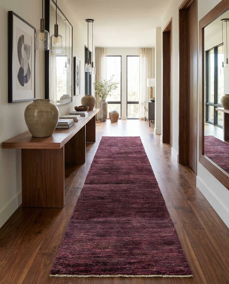 Detail image of 2' 6 x 14' 3 Hand Knotted Modern Ziegler Runner Rug