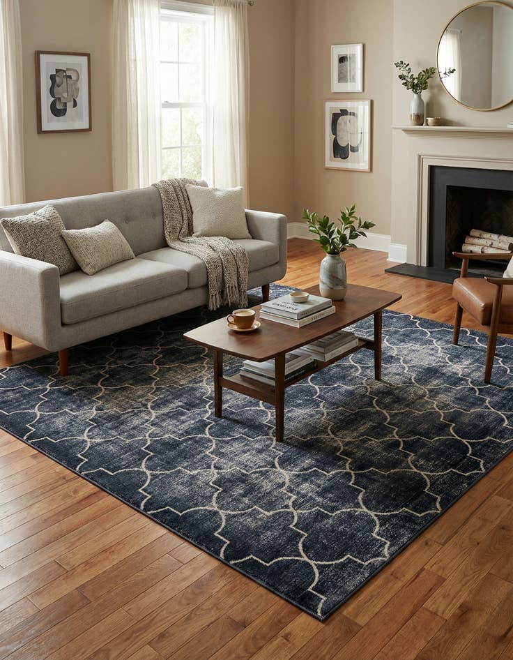 Detail image of 7' 10 x 7' 10 Uptown Lincoln Center Square Rug