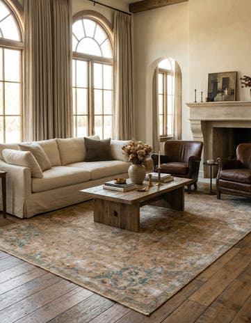 7' 5 x 11' 6 Hand Knotted Ultra Vintage Persian Wool Rug