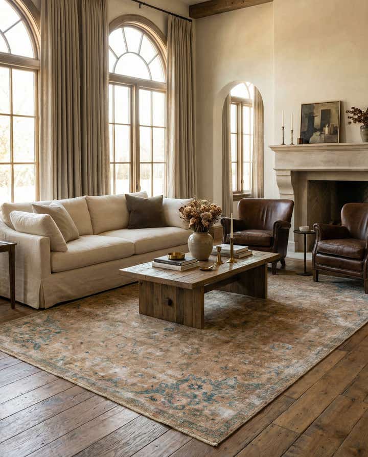 7' 5 x 11' 6 Hand Knotted Ultra Vintage Persian Wool Rug