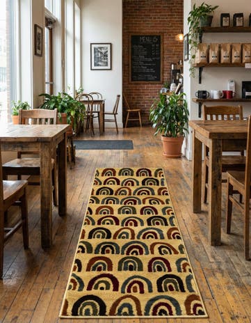 Cream Cafe Runner Rug