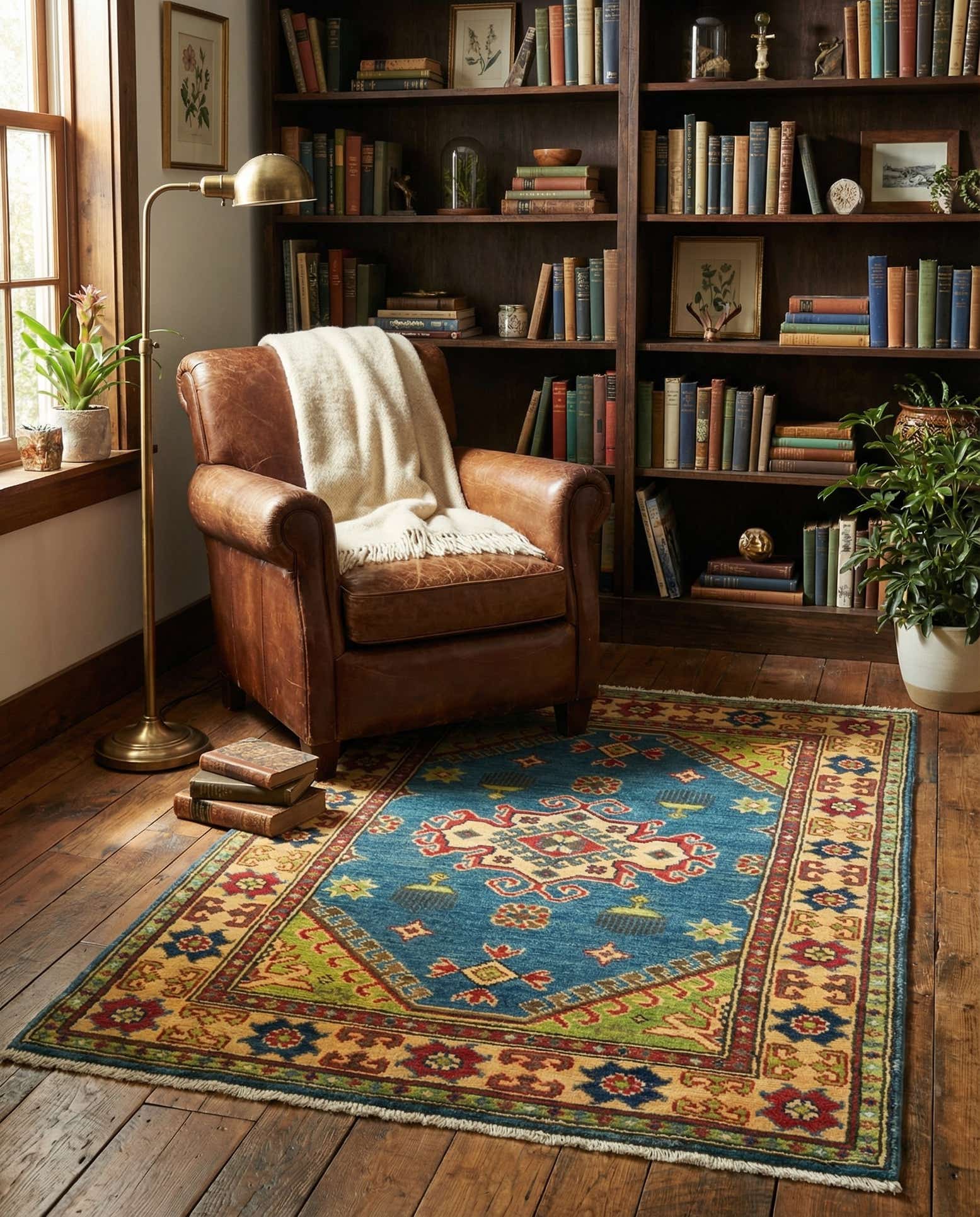 2' 8 x 4' Hand Knotted Kazak Rug