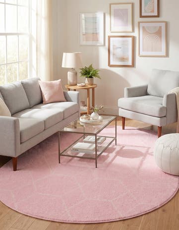 7' 10 x 10' Lattice Frieze Oval Rug