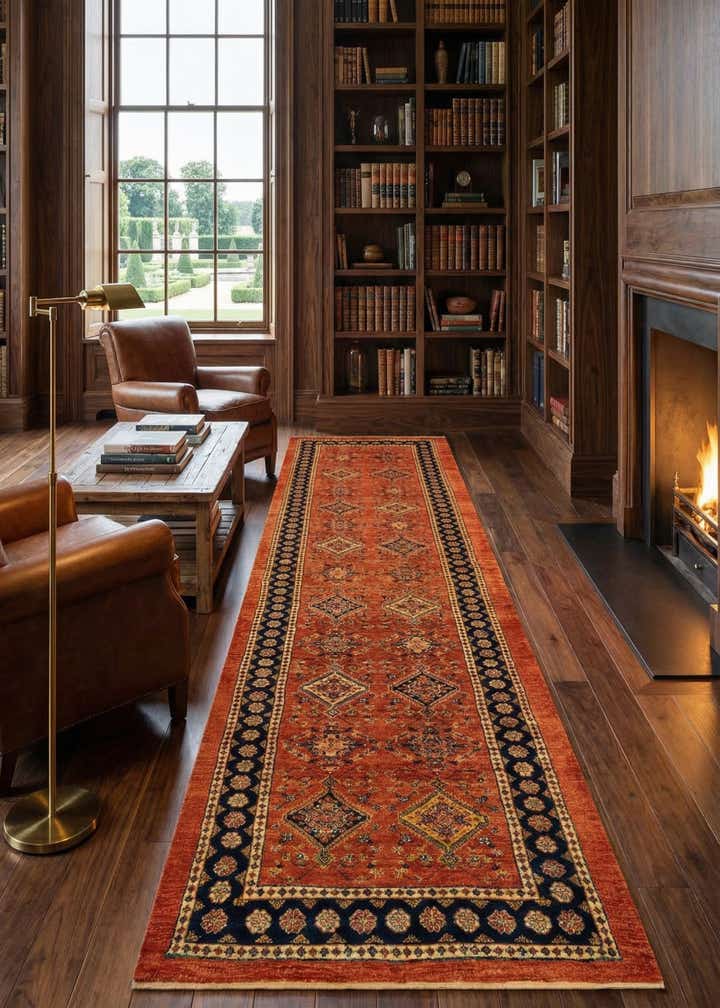 3' x 12' 10 Luribaft Wool Runner Rug