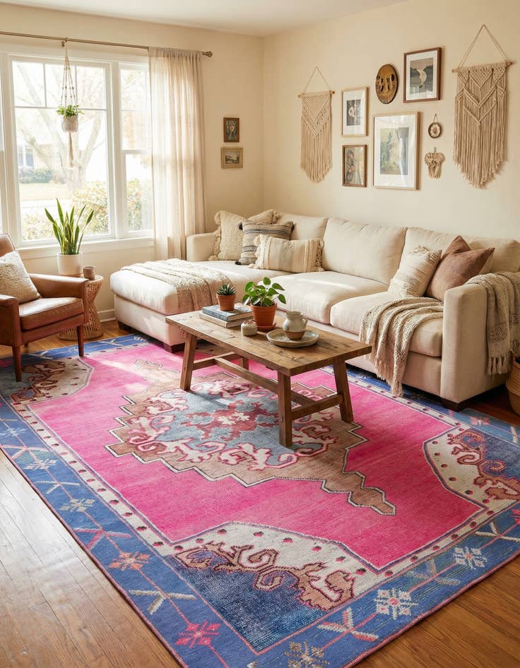 Detail image of 8' 4 x 12' Washable Timeless Rug