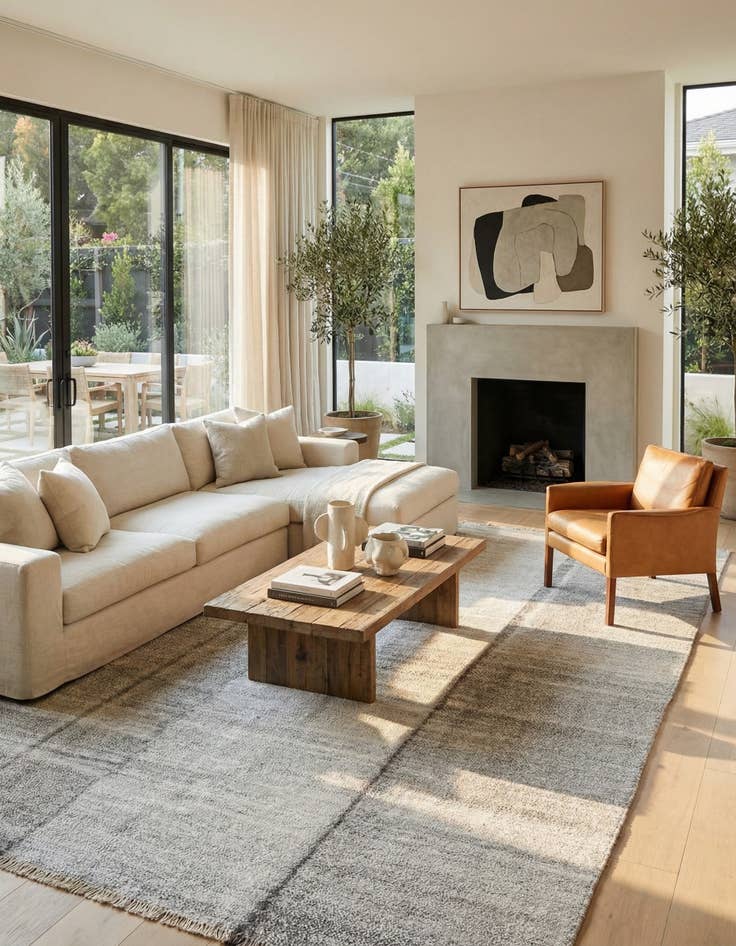 Detail image of 8' 2 x 11' 7  Hand Woven Kilim Modern Wool Rug