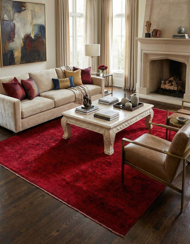 Detail image of 8' 5 x 10'  Hand Knotted Darya Wool Rug