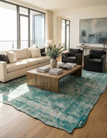 9' x 12' 5 Hand Knotted Ultra Vintage Persian Wool Rug