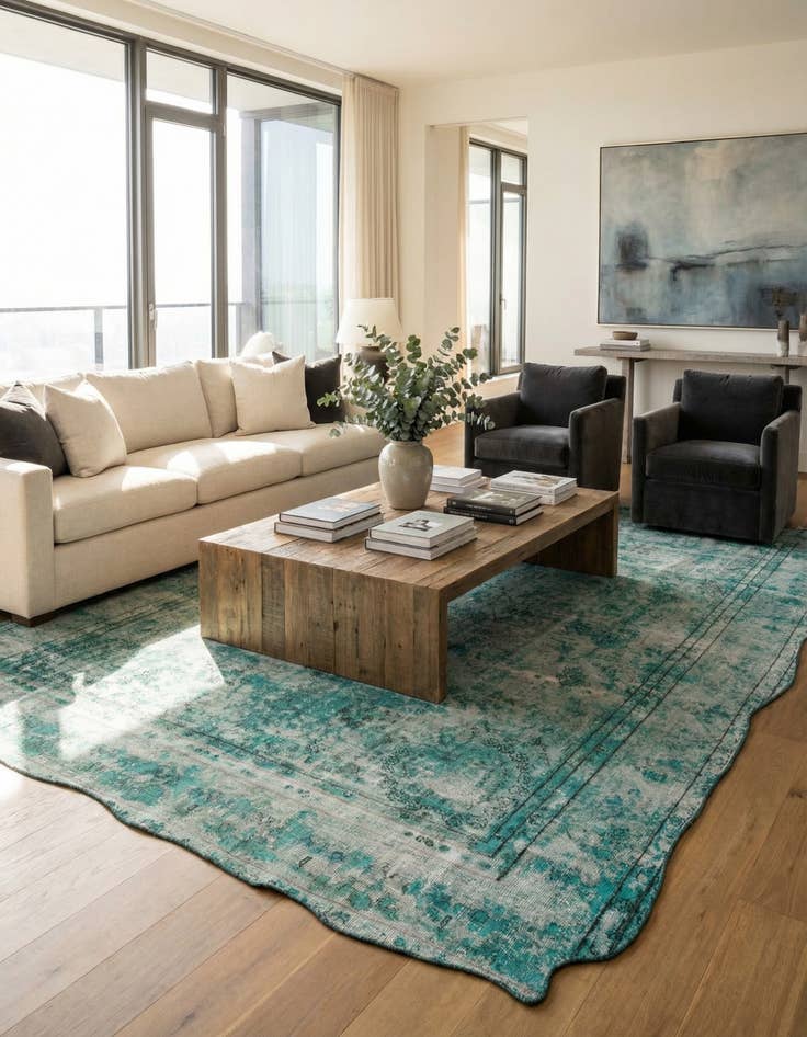 Detail image of 9' x 12' 5  Hand Knotted Ultra Vintage Persian Wool Rug